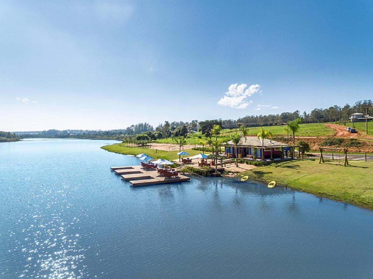 Com Piscina Recanto Do Lago No Santa Barbara Resort Residence 阿瓜斯-迪圣巴巴拉 外观 照片